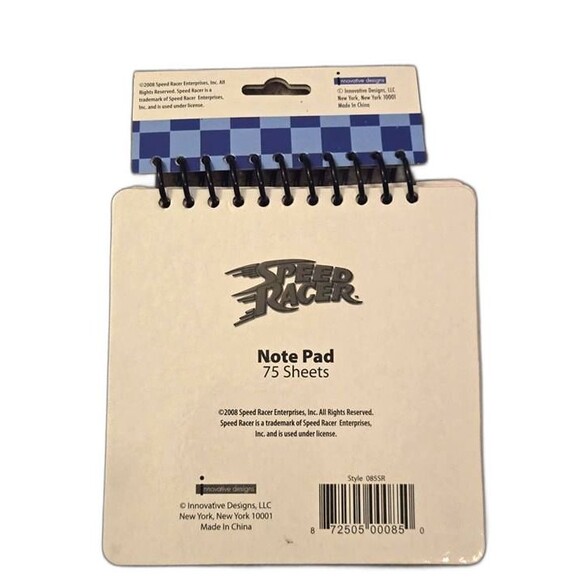 Speed Racer Memorabilia Spiral Notebook 75 Pages  (RARE) - Picture 2 of 5